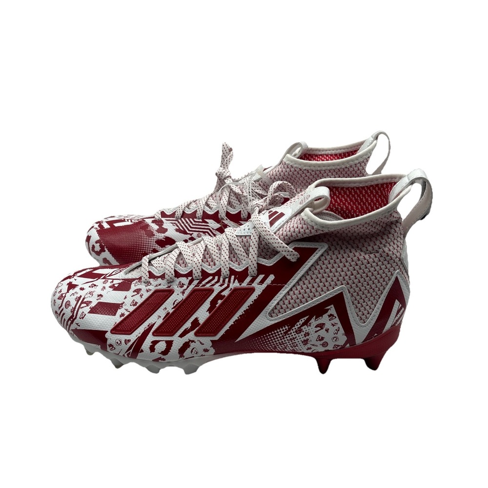 Adidas Freak 23-7V7 SMU Football Cleats White Red HP2441 Men Size 11 Brand New‎ - Picture 3 of 7